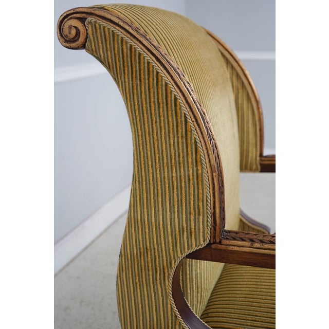 Egyptian Style Gilt Carved Hall Chair W. Swans For Sale - Image 10 of 18
