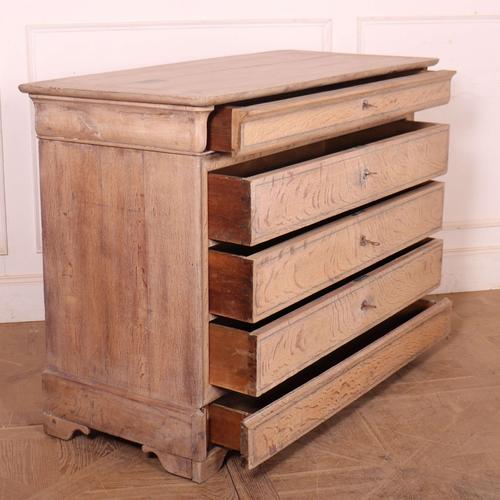 French Bleached Oak Commode For Sale - Image 12 of 13