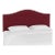 Twin Camelback Headboard in Velvet Berry For Sale