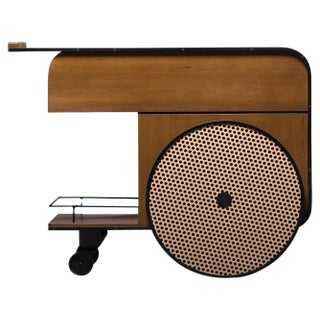 Trink Bar Cart in Teak by Karl Chucri and Rami Boushdid for Kann Design For Sale