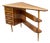 Freestanding Triangular Desk with Drawers and Shelves, 1960s For Sale