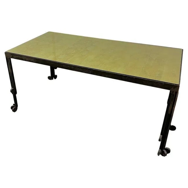 Hand Crafted Art Deco Brutalist Dining, Console Table or Desk For Sale - Image 12 of 12