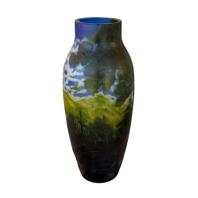 Art Nouveau 20th Century Galle Reproduction Vase Art Nouveau For Sale - Image 3 of 11