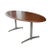 Wood Stow Davis Oval Walnut Table Desk For Sale - Image 7 of 7