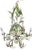 Vintage Italian Tole Daisy Chandelier - 6 Arms For Sale In Los Angeles - Image 6 of 14