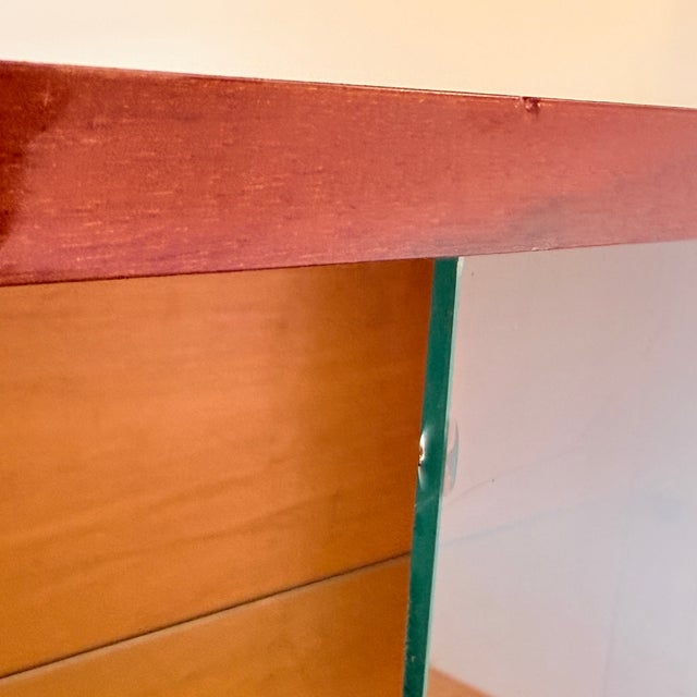 Vintage High-Gloss Highboard with Display Cabinet, 1970s For Sale - Image 14 of 16