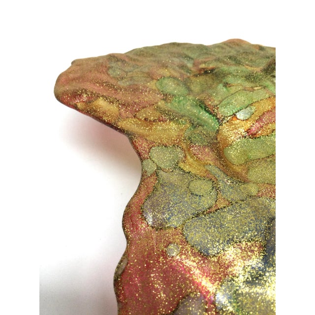 Artisan Hand Blown Glass Art Coffee-Table Bowl For Sale - Image 11 of 12