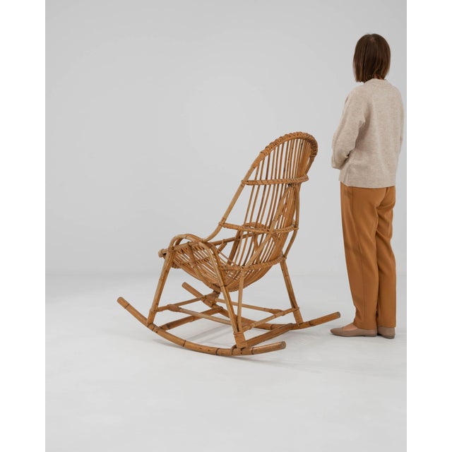 1960s French Bamboo Armchair For Sale - Image 9 of 12