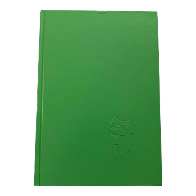 Vintage 1979 Green Hardcover Book With Embossed Mushroom & Frog For Sale