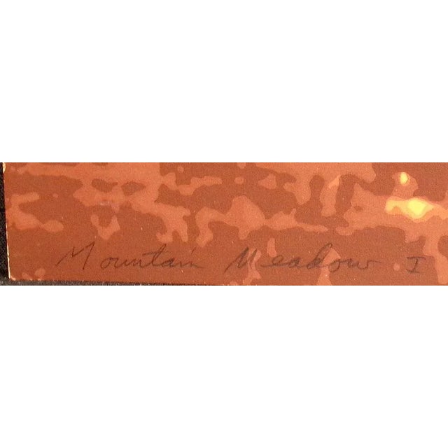 "Mountain Meadow I" by Scott Nellis Hand signed, titled & numbered by the artist "Mountain Meadow I" Unframed Limited...