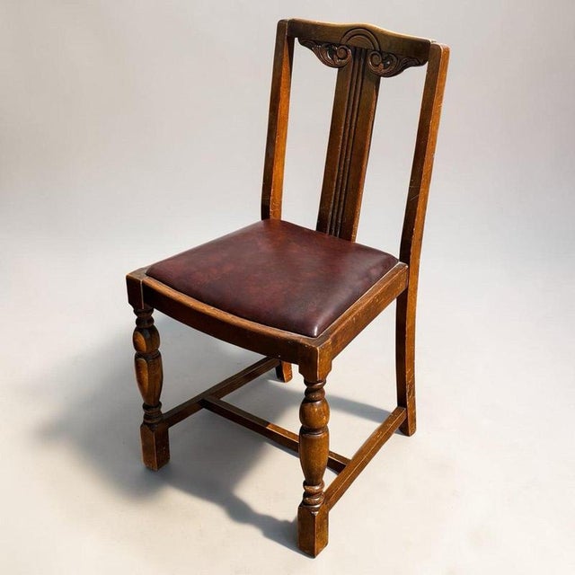 Extendable Draw Leaf Table and Chairs, Set of 5 For Sale - Image 3 of 14