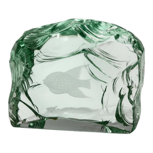 Vicke Lindstrand for Kosta Boda Glass Fish Sculpture