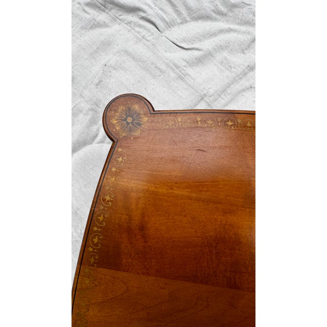 Hitchcock Vintage Hitchcock Stenciled Side Table With Drawer and Eagle Pull For Sale - Image 4 of 8