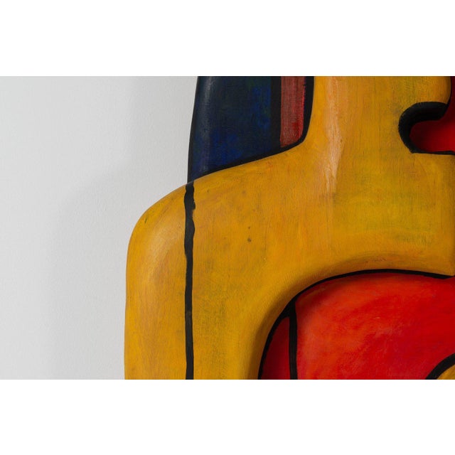 Cobra Art Wall Sculpture in Painted Wood from Le Corbusier, France, 1970s For Sale - Image 18 of 18