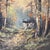Vintage Landscape Painting on Canvas “Autumn in the Forest“ Signed Framed For Sale - Image 9 of 12
