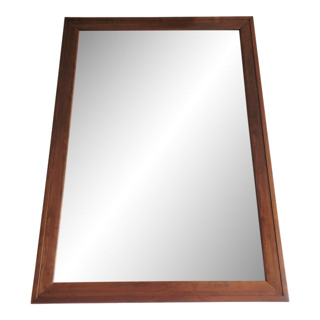 Vintage Solid Cherry Wall Mirror by Willett Furniture For Sale