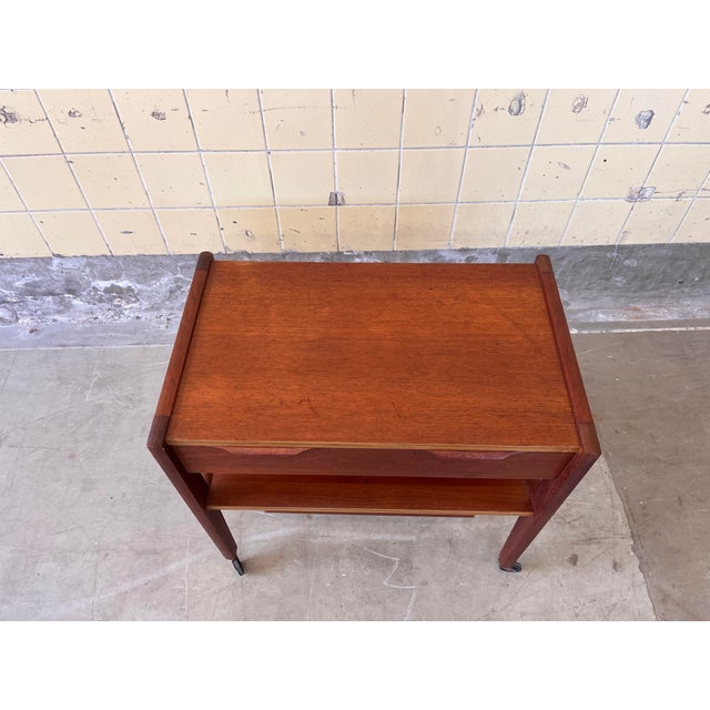 Vintage Scandinavian Teak Side Table, 1960s For Sale - Image 3 of 7