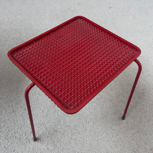 Soumba Nesting Tables by Mathieu Matégot, 1953, Set of 3 For Sale - Image 10 of 13