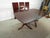 Item 88074: Henkel Harris solid mahogany dining table. Age: 2000's. Details: Comes with three leaves for expansion and...