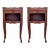 20th Pair of Oak Nightstands Tables With Drawer and Open Shelf For Sale