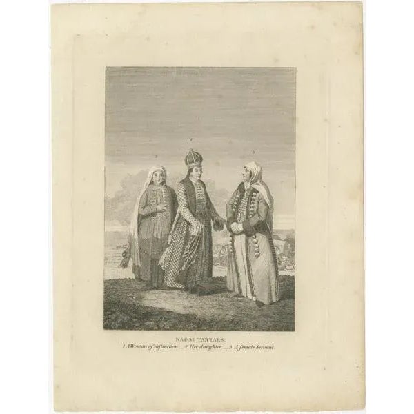 Title: "Social Hierarchy of the Nagai Tartars - An Etching by Geissler, ca. 1800" : This etching by Christian Gottfried...