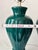 Emerald-Green Ribbed Ceramic Lamps, Pair For Sale - Image 10 of 11