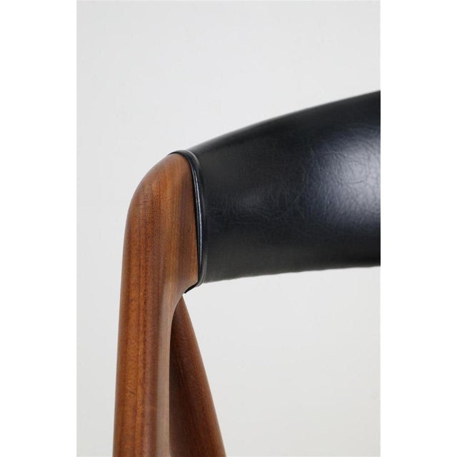 Danish 31 Teak Chair with Skai Upholstery by Kai Kristiansen for Schou Andersen Møbelfabrik, 1960s For Sale - Image 10 of 13