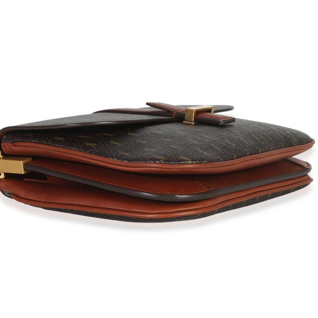 Brown Canvas Le Monogramme Small Sac Besace Shoulder Bag For Sale In New York - Image 6 of 9