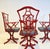 Red 1960s Chinoiserie Chippendale Outdoor Dining Set For Sale - Image 8 of 16