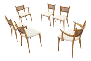 Mid-Century Edmund Spence Swedish Modern Dining Chair Set of 6