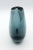 Signed Kosta deep sea blue vase, c.1960s. Large & elegant, asymmetrical. Marked "VLI1606". By Vicke Lindstrand. Organic...