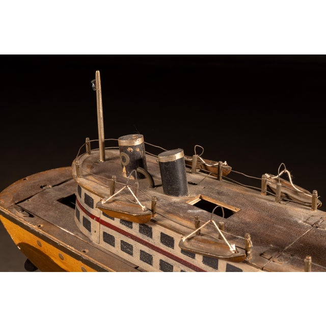 Antique Clockwork Pond Boat For Sale In Chicago - Image 6 of 12