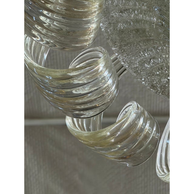 Glass Vintage Murano Ceiling Light, 1970s For Sale - Image 7 of 8