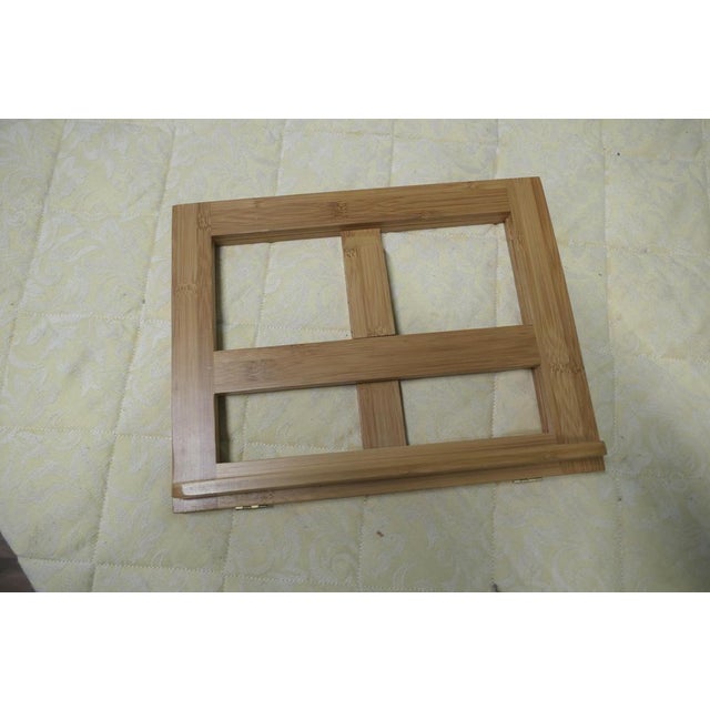 Wood French Folding Book Rest in Bamboo, 1990 For Sale - Image 7 of 8