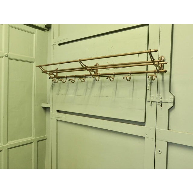 1920s French Art Deco Brass Hat and Coat Rack, 1920s For Sale - Image 5 of 8