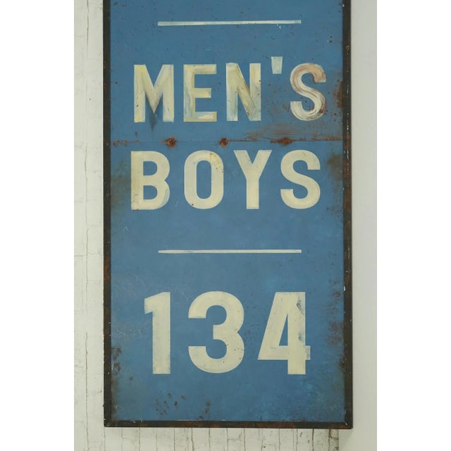 Large Chas. Geld Clothing Aluminum Marty Supreme Movie Prop Double Sided Sign For Sale - Image 9 of 10