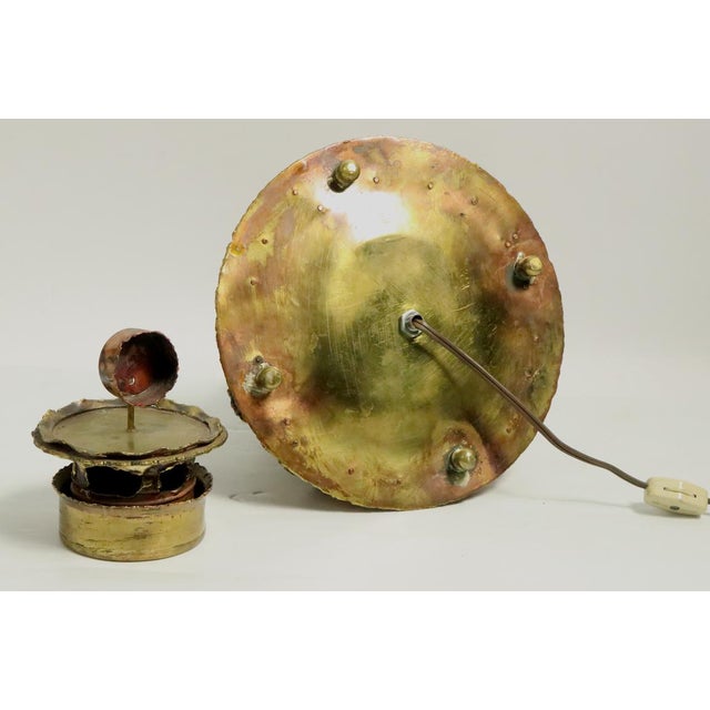 Brutalist Torch Cut Lighthouse Nightlight After Jere, Seandel For Sale - Image 9 of 12