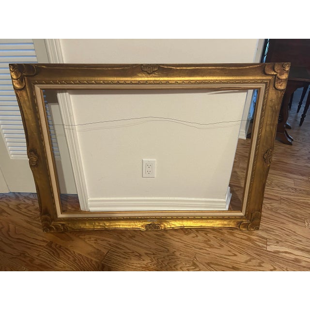 Vintage Gilded Wood Frame For Sale - Image 4 of 10