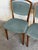 Wood Vintage Danish Teak Dining Chairs Set of 2 Mid Century Modern Upholstered Chairs For Sale - Image 7 of 10