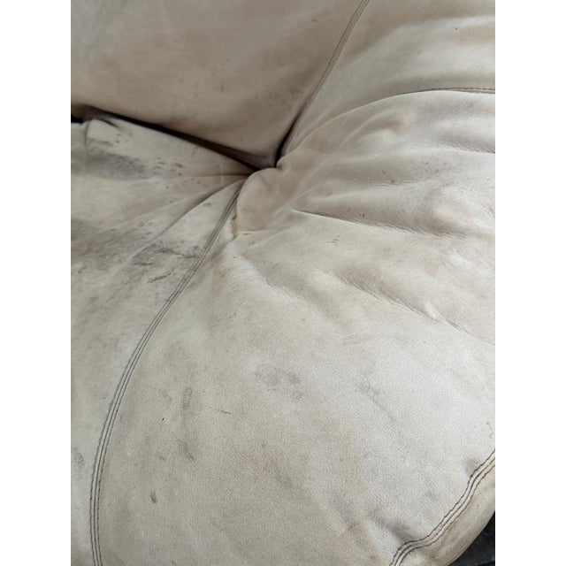 Vintage 1970’s Leolux Leather Loveseat Sofa For Sale In Los Angeles - Image 6 of 18