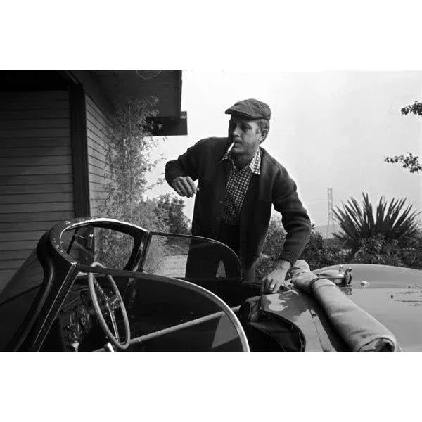 Steve McQueen at Home Photo by Sid Avery, 1960 (11x14 Print) For Sale