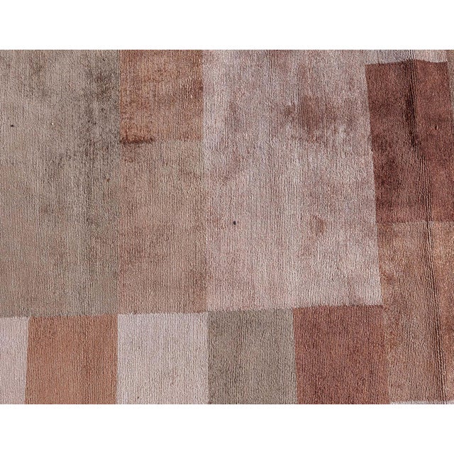 Modern Tibetan “Dune” Design Hand-Knotted Silk Rug by Doris Leslie Blau For Sale - Image 4 of 8