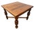 Brown Early 20th Century English Tudor Expansion Table Turned Baluster Legs Quarter Sawn Oak, X-Stretcher 1a For Sale - Image 8 of 16