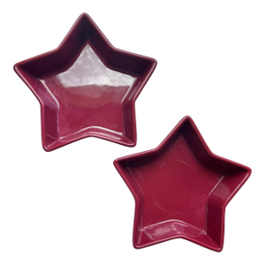 Red Star Stoneware Baking or Serving Dishes -2