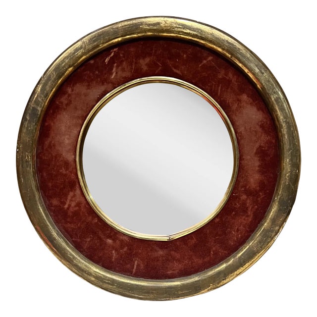 1950s Italian Gold Leaf Wall Mirror For Sale