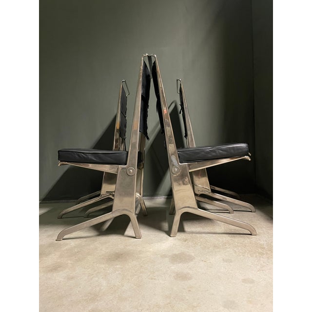 Vintage Folding Chairs by Jean Prouvé for Tecta, 1983, Set of 4 For Sale - Image 9 of 9