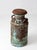 Antique Turquoise Painted Metal Milk Can For Sale - Image 4 of 18