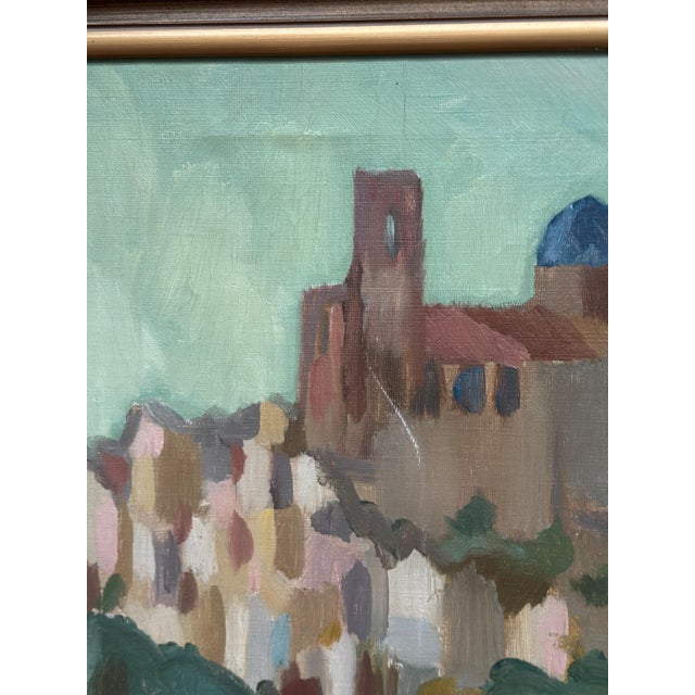 Bengt Ellis, Southern City, 1955, Oil on Canvas, Framed For Sale - Image 8 of 18