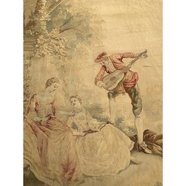 Antique French Aubusson Tapestry, 1890s For Sale - Image 10 of 14