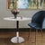 White Micca Bistro Table in White Marble For Sale - Image 8 of 9